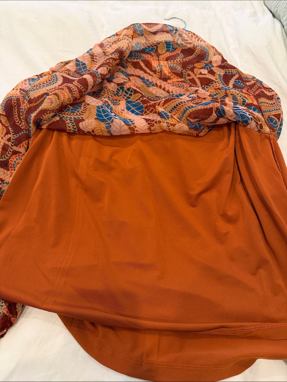 Philosophy Rust Multi-Color Printed Peasant Blouse - Picture 4 of 5